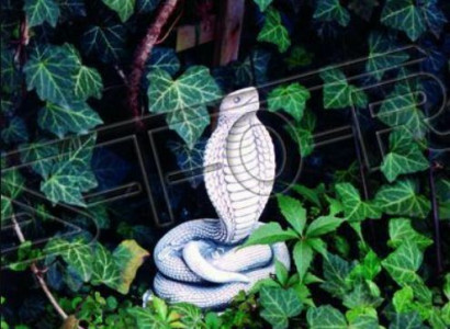 Garden decoration snake terrace stone figures figure statue sculpture